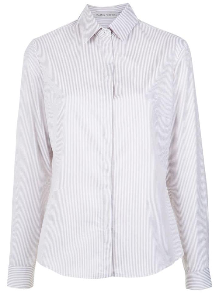 Martha Medeiros Lace Detail Shirt - Lua/branco
