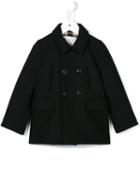Burberry Kids - Double Breasted Coat - Kids - Polyamide/acetate/cupro/wool - 6 Mth, Blue