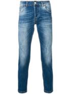 Entre Amis Slim-fit Distressed Jeans - Blue
