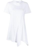 Jw Anderson Asymmetric Hem T-shirt - White