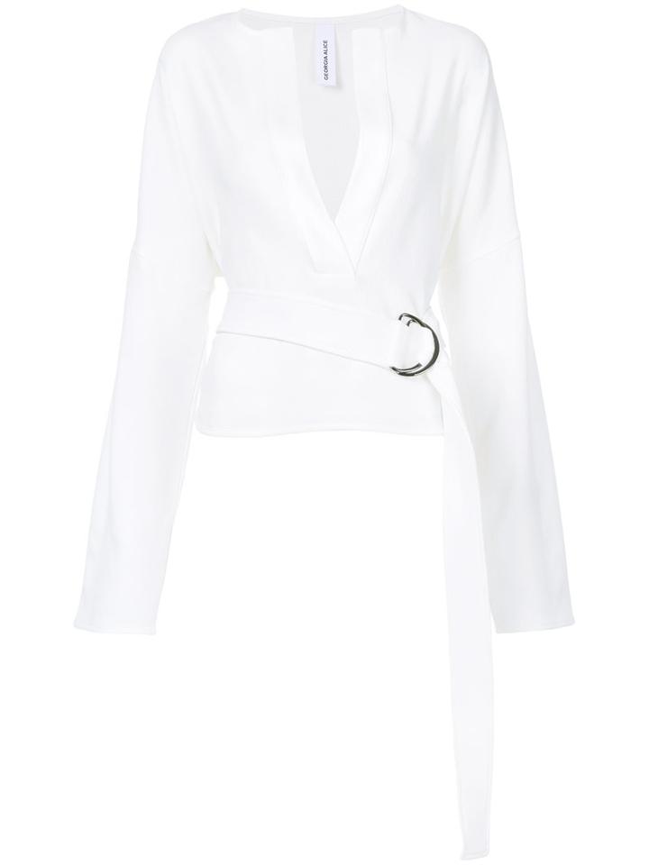 Georgia Alice - Sugar Top - Women - Polyester/spandex/elastane - 8, White, Polyester/spandex/elastane