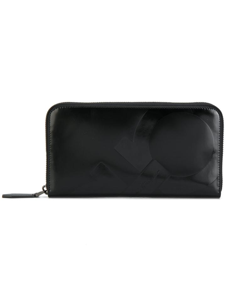 Salvatore Ferragamo Gancio Zip Wallet - Black