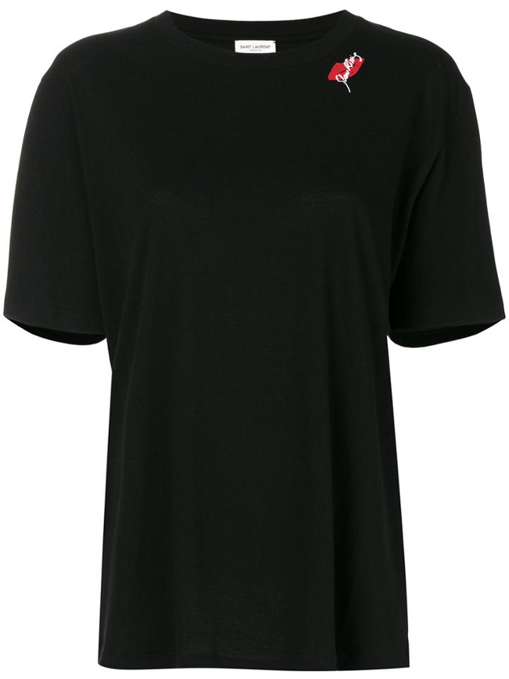 Saint Laurent Slow Kissing T-shirt - Black