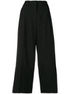 Marni Cropped Wide-leg Trousers - Black