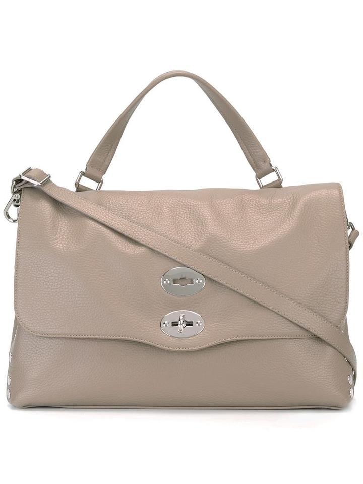 Zanellato Twist Fastening Tote, Women's, Nude/neutrals