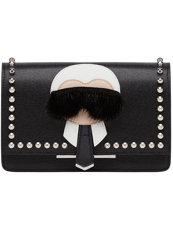 Fendi Karlito Wallet On Chain - Black