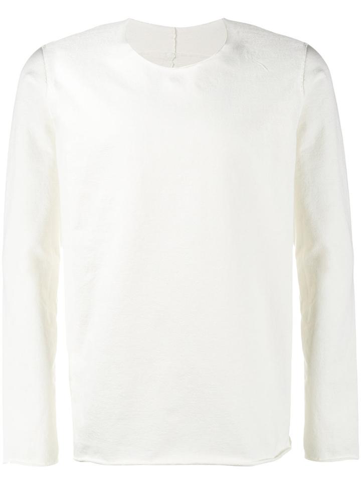 Kazuyuki Kumagai - Oversized Sweatshirt - Men - Cotton/linen/flax/polyurethane - 2, White, Cotton/linen/flax/polyurethane