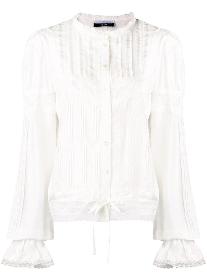 Faith Connexion Frilled Blouse - White