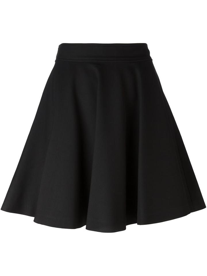 Giamba Full Circle Skirt, Women's, Size: 42, Black, Cotton/polyester/wool