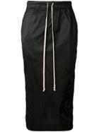 Rick Owens Drkshdw Nylon Pencil Skirt - Black