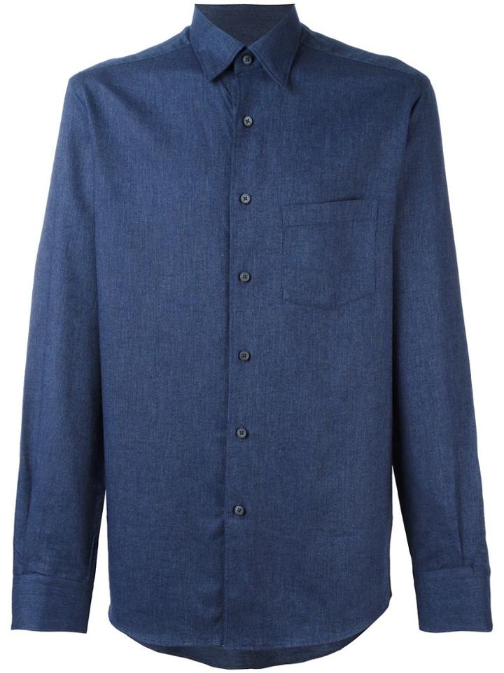 Ermenegildo Zegna Chest Pocket Shirt - Blue