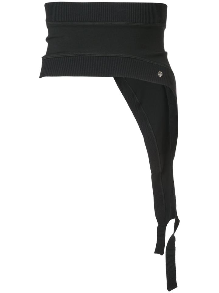 Paco Rabanne Asymmetric Panelled Waistband Belt - Black