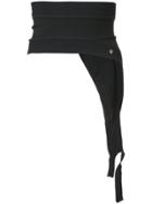 Paco Rabanne Asymmetric Panelled Waistband Belt - Black
