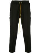 Rhude Side-stripe Cropped Trousers - Black