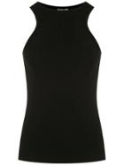 Egrey Knitted Ribbed Top - Black