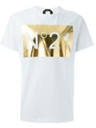 No21 Logo Print T-shirt, Men's, Size: Small, White, Cotton