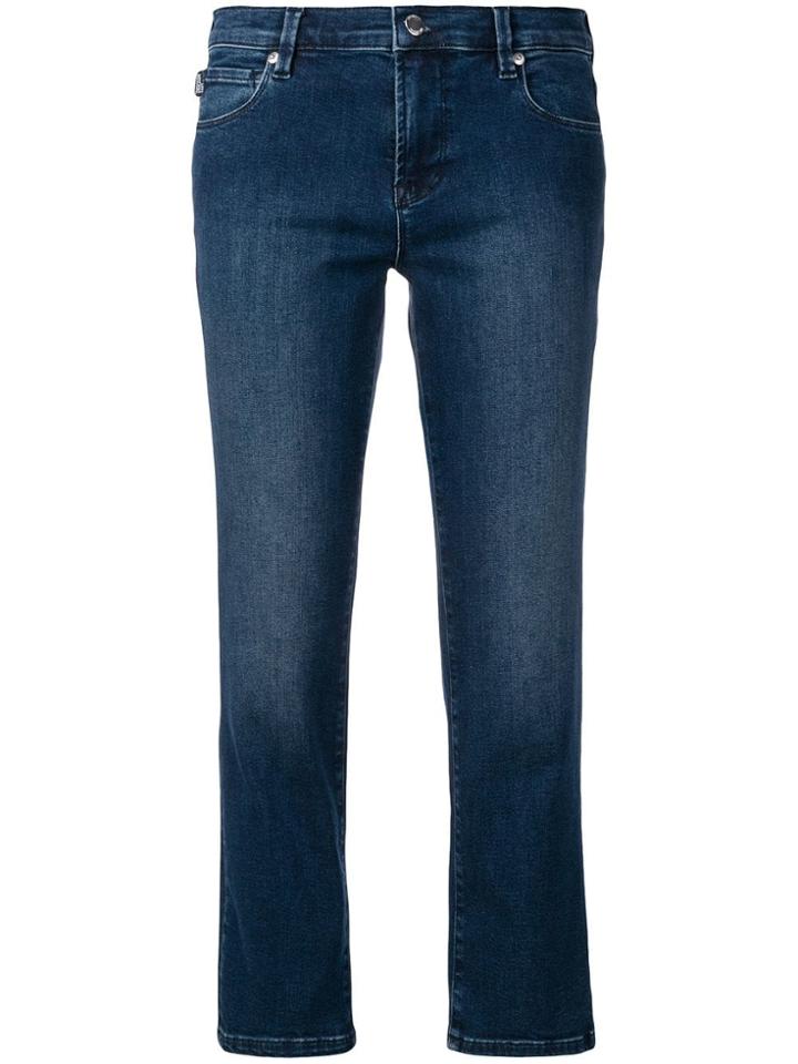 Love Moschino Low-rise Cropped Jeans - Blue