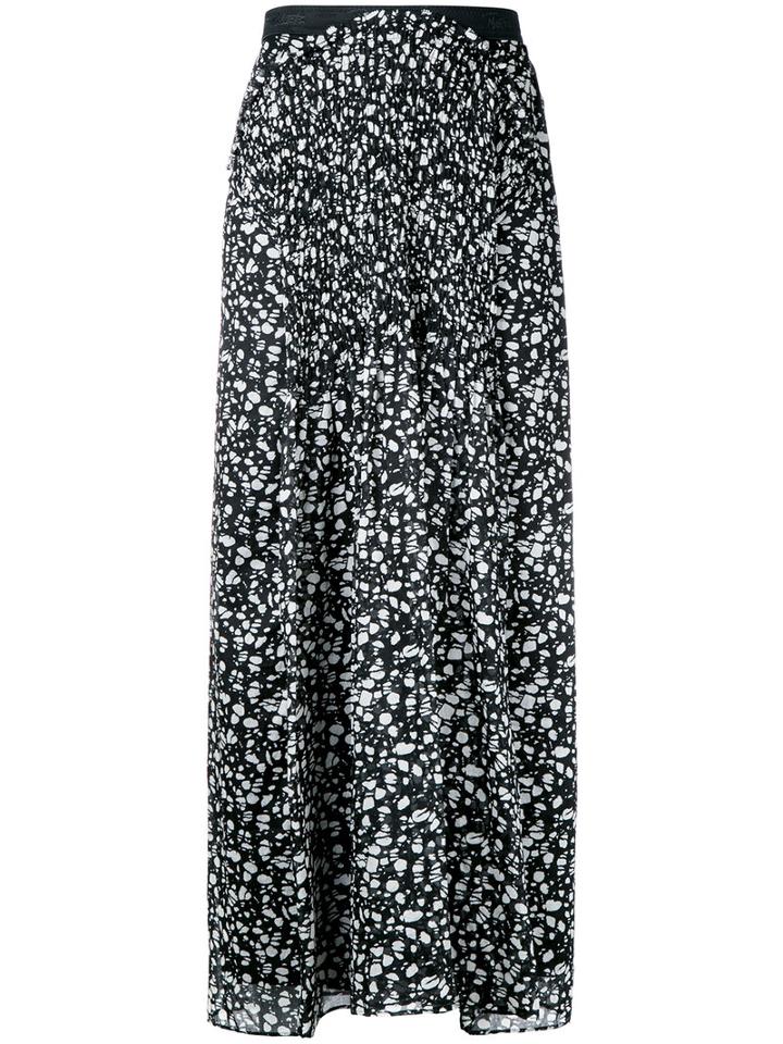 Theatre Products Long Printed Skirt, Women's, Black, Cotton