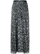 Theatre Products Long Printed Skirt, Women's, Black, Cotton