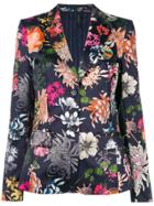 Marc Cain Floral-print Blazer - Blue