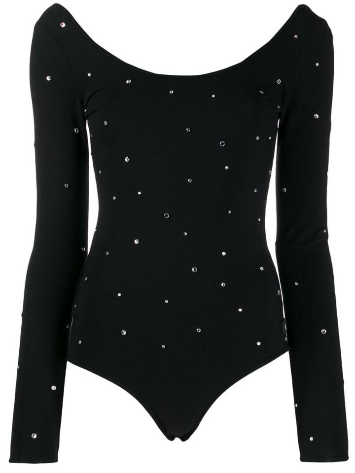 Miu Miu Embellished Longsleeved Body - Black