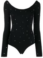 Miu Miu Embellished Longsleeved Body - Black