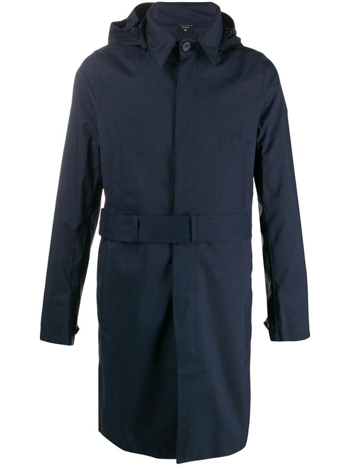 Norwegian Rain Hooded Rain Coat - Blue