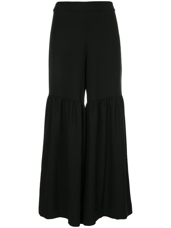 Elaidi Flared Tailored Trousers - Black
