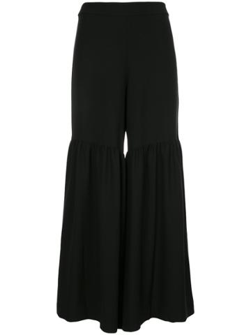 Elaidi Flared Tailored Trousers - Black