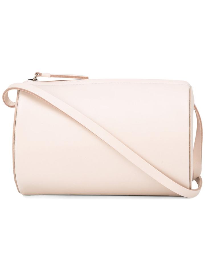 Building Block Cylinder Bag, Women's, Nude/neutrals, Leather