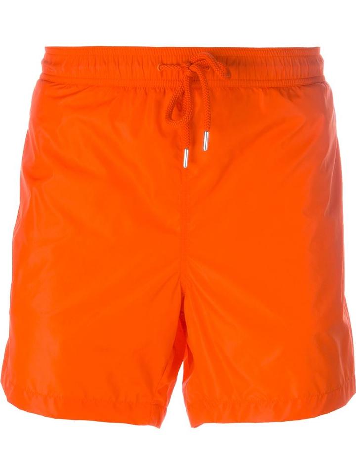 Moncler - Classic Swim Shorts - Men - Nylon/polyamide/polyester - Xxl, Yellow/orange, Nylon/polyamide/polyester