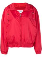 Calvin Klein Jeans Logo Print Hooded Jacket - Red