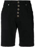 Dondup Short Denim Shorts - Black