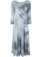 Raquel Allegra Big Sweep Tie Dye Dress - Blue