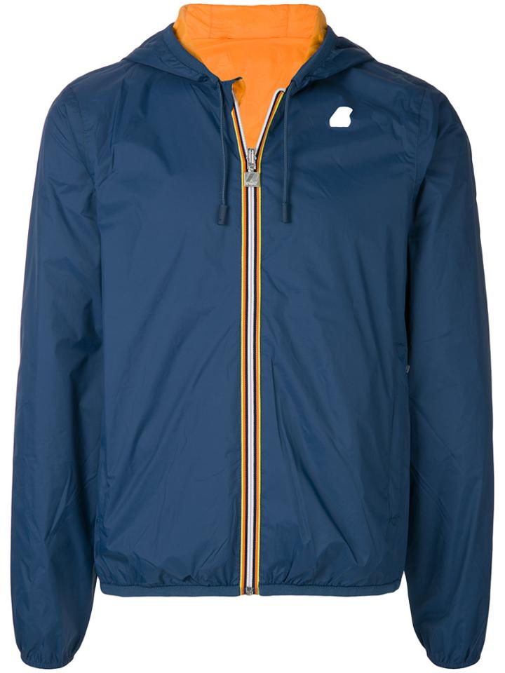 K-way Contrast Zip Jacket - Blue