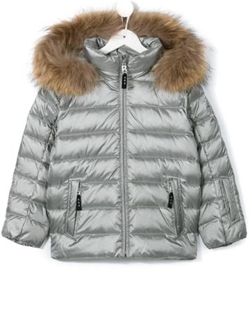 Padded Fur Trim Coat, Boy's, Size: 12 Yrs, Grey, Bogner Kids