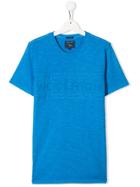 Woolrich Kids Teen Logo Embossed T-shirt - Blue