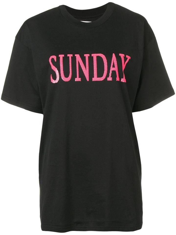 Alberta Ferretti Monday Print T-shirt - Black