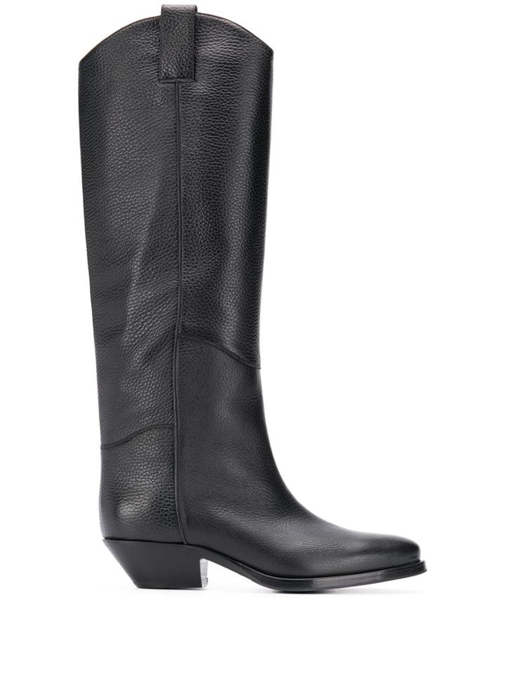 P.a.r.o.s.h. Knee-high Saddle Boots - Black