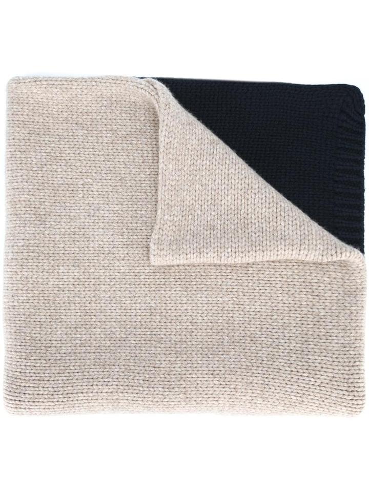 Apuntob Colour Block Scarf, Women's, Nude/neutrals, Cashmere