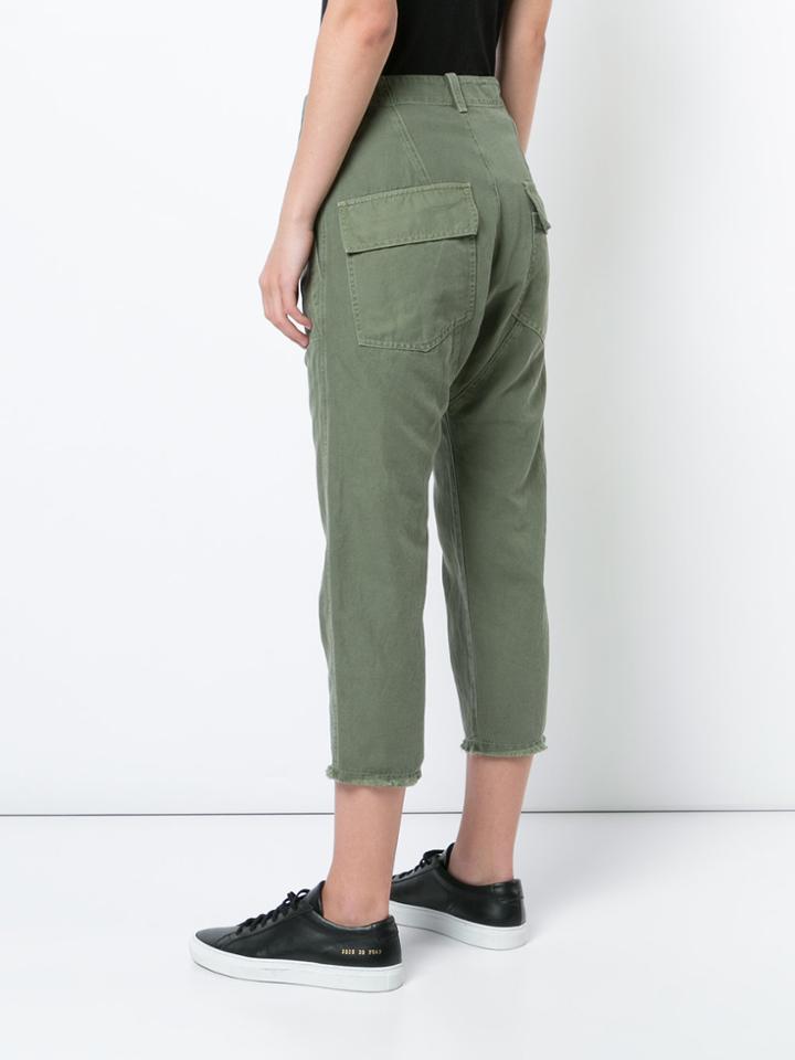 Nili Lotan Cropped Trousers - Green