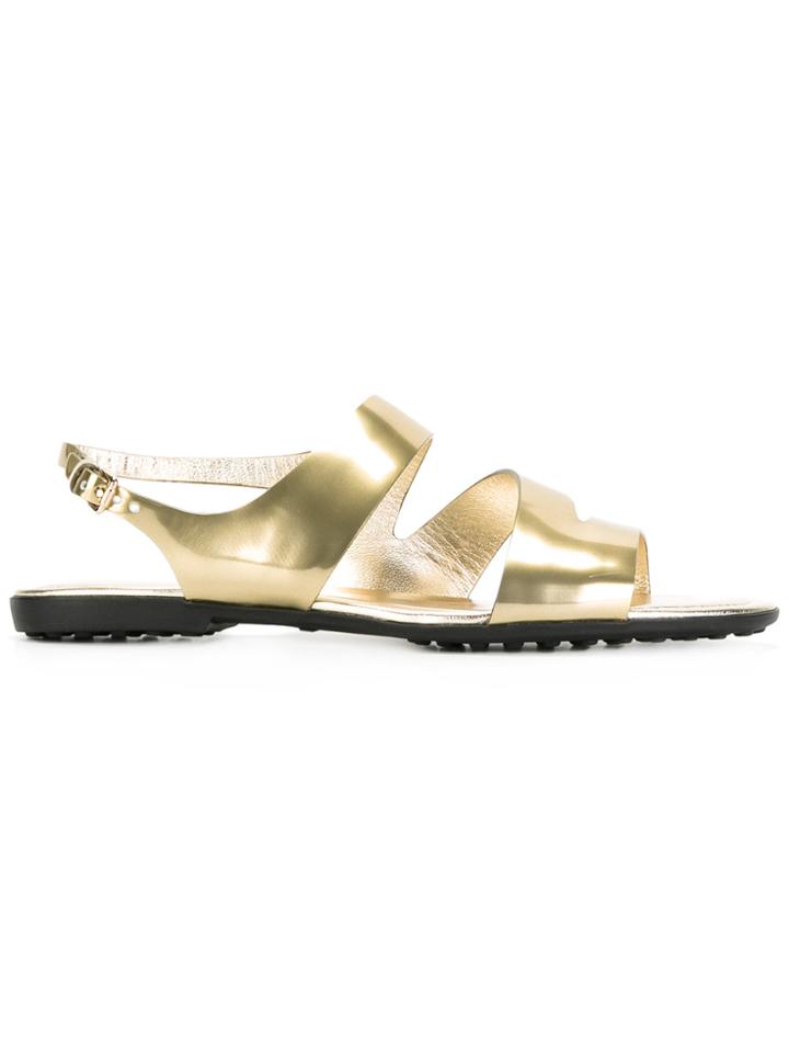 Tod's Flat Sandals - Metallic