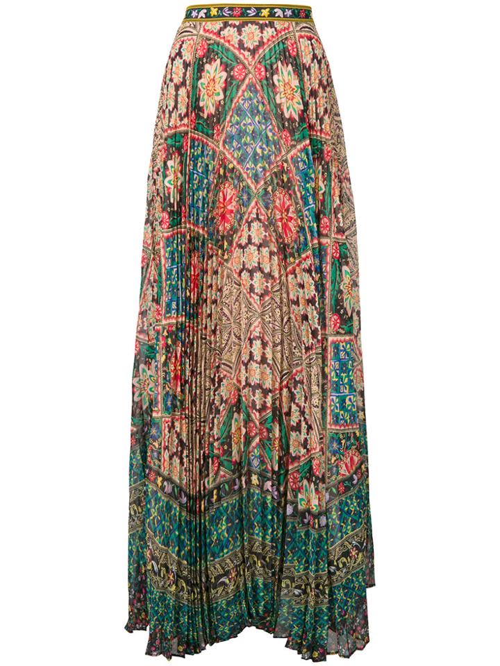 Alice+olivia Shannon Pleat Skirt - Multicolour
