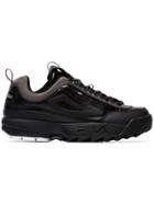Liam Hodges X Fila Black Disruptor Leather Sneakers