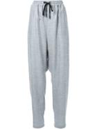 Strateas Carlucci Baggy Trousers, Women's, Size: Large, Grey, Linen/flax/viscose