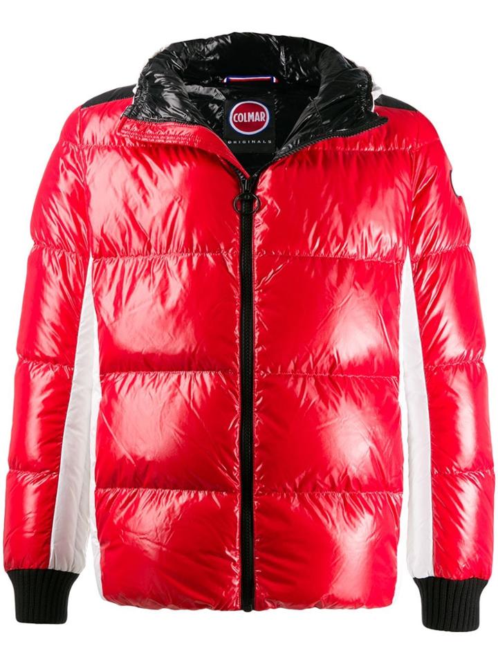 Colmar Contrast Down Jacket - Red