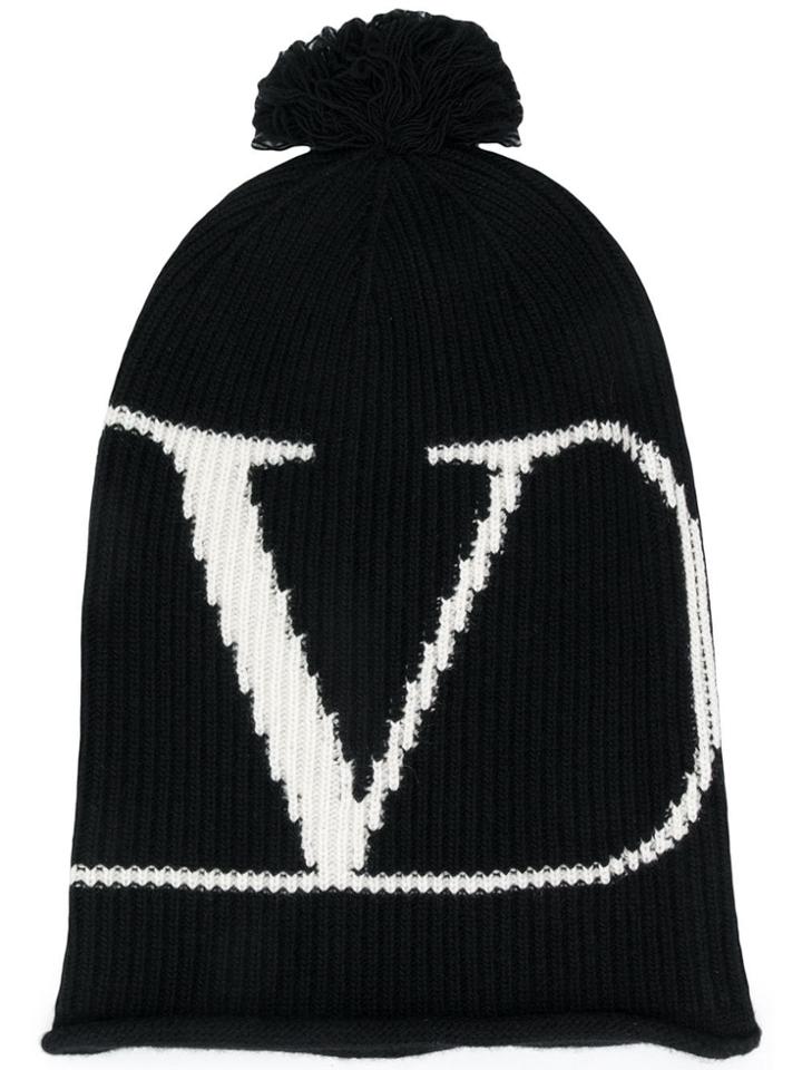 Valentino Valentino Garavani Go Logo Beanie - Black