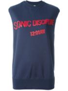 Yang Li Sonic Discipline Sleeveless Sweater, Women's, Size: M, Blue, Cotton