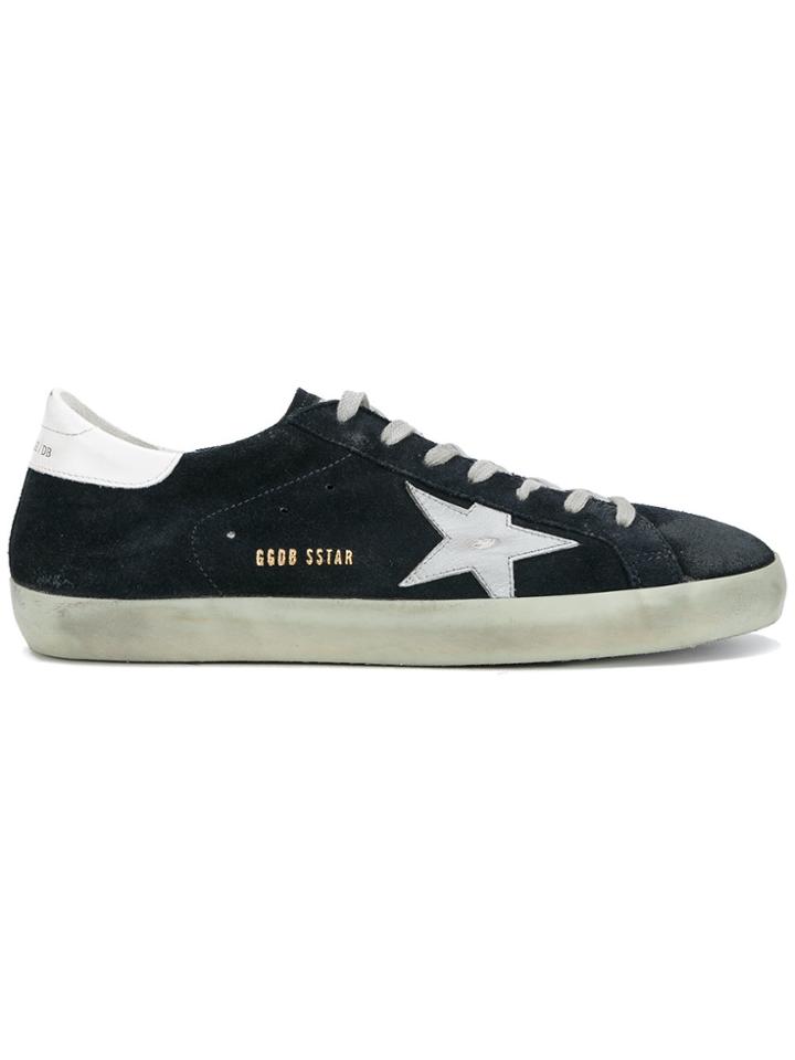 Golden Goose Deluxe Brand Blue Suede Superstar Sneakers