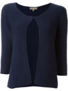 N.peal Garter Stitch Puff Sleeve Cardigan